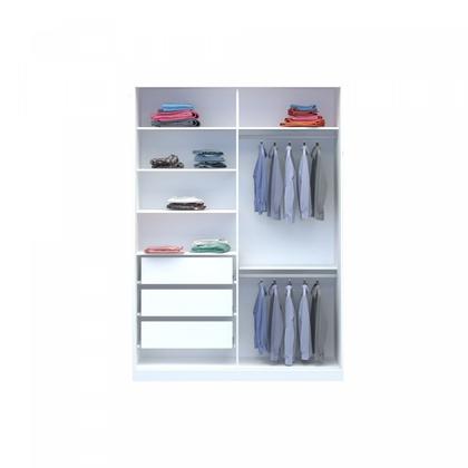 Imagem de Guarda-Roupa Solteiro 1 Espelho 2 Portas 3 Gavetas Rc2005