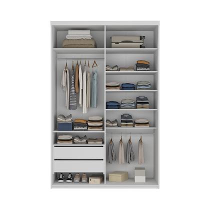 Imagem de Guarda-roupa Solteiro 100% Mdf Bp com 2 Portas e 1 Espelho Geneve