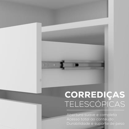 Imagem de Guarda-roupa Solteiro 100% Mdf Bp com 2 Portas e 1 Espelho Geneve