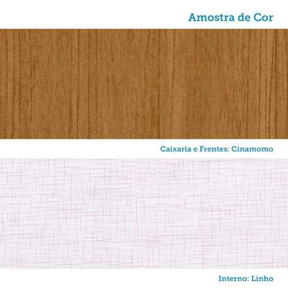 Imagem de Guarda-roupa Solteiro 110,20cm 2 Portas 4 Gavetas com Espelho 100% Mdf