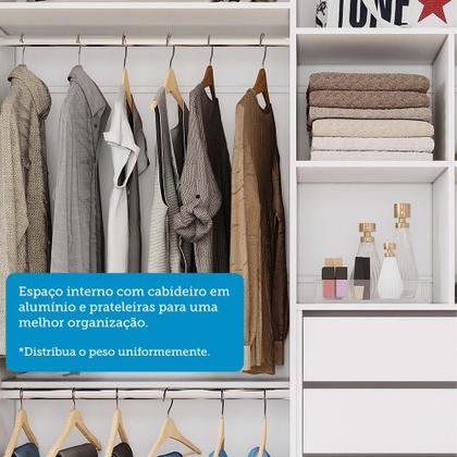 Imagem de Guarda-Roupa Solteiro 160cm 2 Portas de Correr com Espelhos 100% Mdf Dubai Espresso Móveis