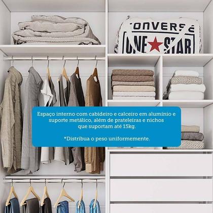 Imagem de Guarda-Roupa Solteiro 160cm 2 Portas de Correr com Espelhos 100% Mdf Dubai Espresso Móveis