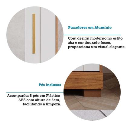 Imagem de Guarda-Roupa Solteiro 2 Portas de Correr com Espelhos 231cm 100% MDF Ravenna Espresso Móveis