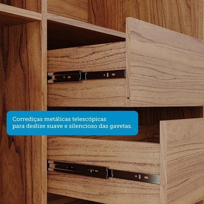 Imagem de Guarda-Roupa Solteiro 2 Portas de Correr com Espelhos 231cm 100% MDF Ravenna Espresso Móveis