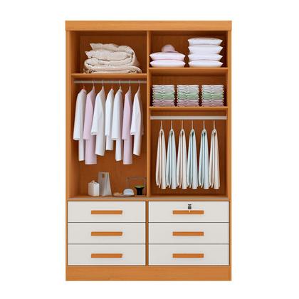 Guarda Roupa Solteiro 2 Portas e 6 Gavetas Com Espelho - Alpoim Imagem de Guarda Roupa Solteiro 2 Portas e 6 Gavetas Com Espelho