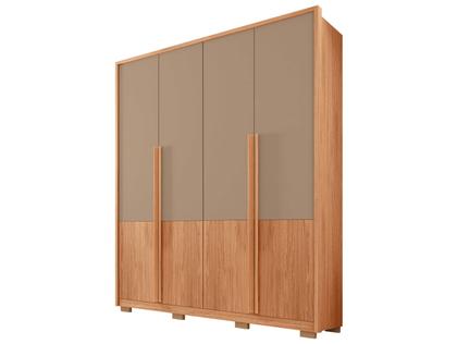 Imagem de Guarda-roupa Solteiro 3 Gavetas 4 Portas Caemmun Francis