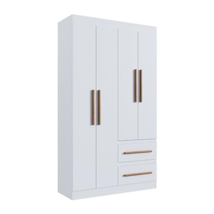 Imagem de Guarda Roupa Solteiro 4 Portas 2 Gavetas 100 MDF Palermo Doripel