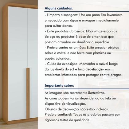 Imagem de Guarda Roupa Solteiro 4 Portas 2 Gavetas Alonzo 100% MDF