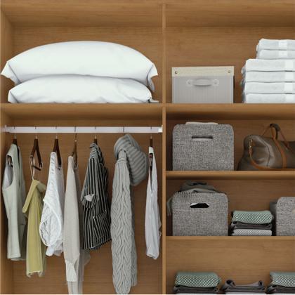 Imagem de Guarda Roupa Solteiro 4 Portas 2 Gavetas Alonzo 100% MDF
