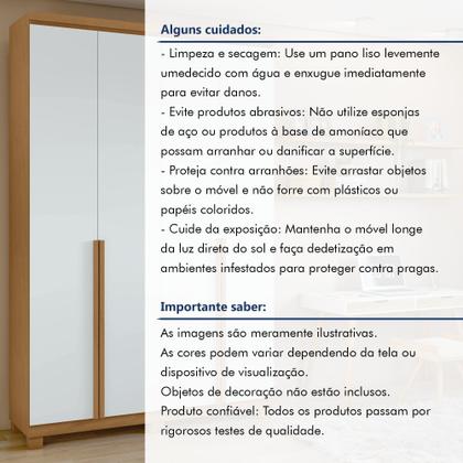 Imagem de Guarda Roupa Solteiro 4 Portas 2 Gavetas Alonzo 100% MDF