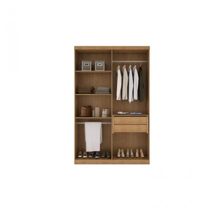 Imagem de Guarda-Roupa Solteiro 4 Portas 2 Gavetas MDF Dinamarca