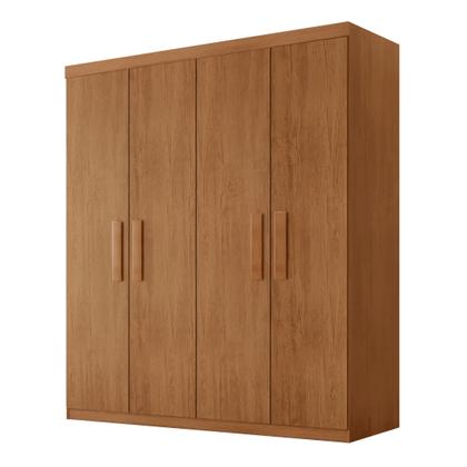 Imagem de Guarda Roupa Solteiro 4 Portas 2 Gavetas MDF Petra