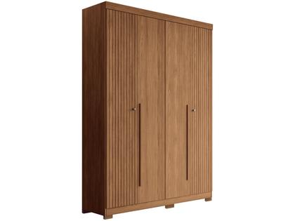 Imagem de Guarda-roupa Solteiro 4 Portas 2 Gavetas