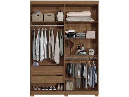 Imagem de Guarda-roupa Solteiro 4 Portas 2 Gavetas