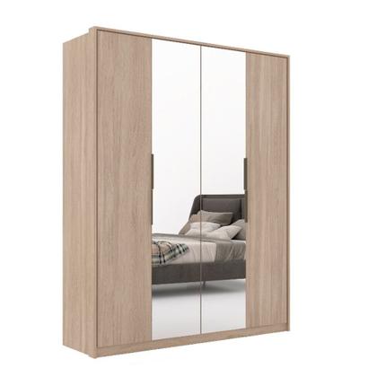 Imagem de Guarda Roupa Solteiro 4 Portas com 2 Portas com Espelhos Attore Demartêz