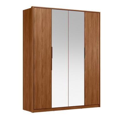 Imagem de Guarda Roupa Solteiro 4 Portas com 2 Portas com Espelhos Attore Demartêz