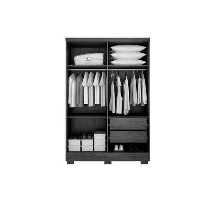 Imagem de Guarda Roupa Solteiro 4 Portas e 2 Gavetas c/ Pés Milly/Veneza Cumaru/Fendi 25 - Novo Horizonte