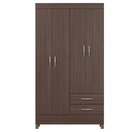 Imagem de Guarda Roupa Solteiro Astro com Cômoda Montevidéu Café Touch - Demóbile