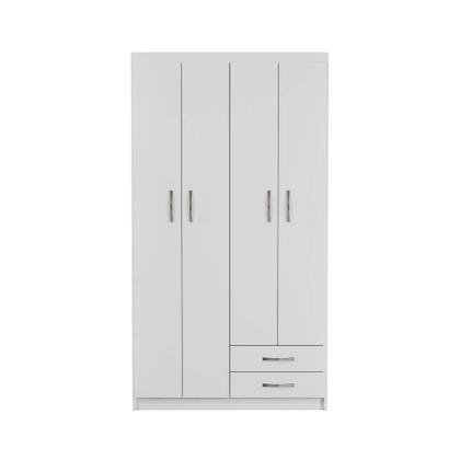 Guarda-Roupa Solteiro Bangkok 4PT 2GV Branco - Mobly Imagem de Guarda-Roupa Solteiro Bangkok 4PT 2GV Branco