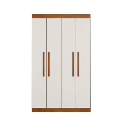 Guarda-Roupa Solteiro Beverly 4 PT Imbuia e Off White - Mobly Imagem de Guarda-Roupa Solteiro Beverly 4 PT Imbuia e Off White