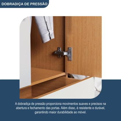 Imagem de Guarda-roupa Solteiro com Cama Solteiro 4 Portas 3 Gavetas Advantage