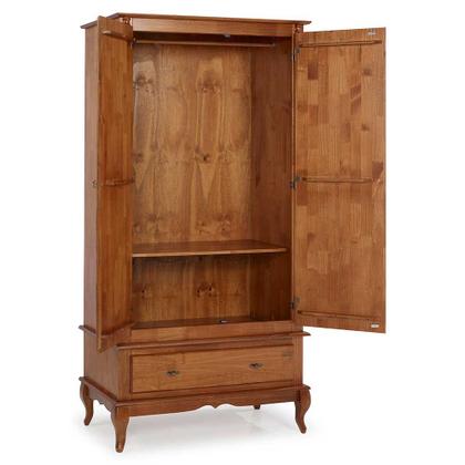 Imagem de Guarda Roupa Solteiro Com Espelho 2 Portas 1 Gaveta 60406E Linz Móveis