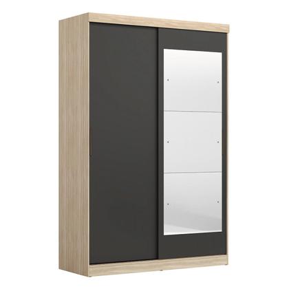 Imagem de Guarda-Roupa Solteiro com Espelho 2 Portas de Correr 2 Gavetas Tuco Yescasa