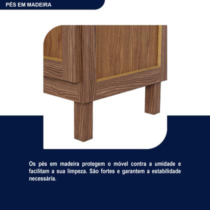 Imagem de Guarda-roupa Solteiro com Espelho 7 Portas 3 Gavetas Belém Capelinha