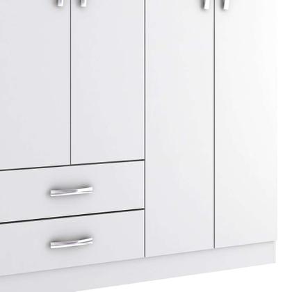 Guarda-Roupa Solteiro com Espelho Havana I 6 PT Branco - Mobly Imagem de Guarda-Roupa Solteiro com Espelho Havana I 6 PT Branco