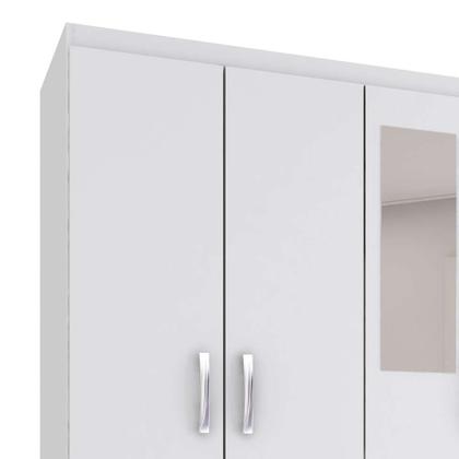 Guarda-Roupa Solteiro com Espelho Havana I 6 PT Branco - Mobly Imagem de Guarda-Roupa Solteiro com Espelho Havana I 6 PT Branco