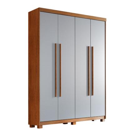 Imagem de Guarda Roupa Solteiro Heros 4 Portas MDF Com pés Moderna
