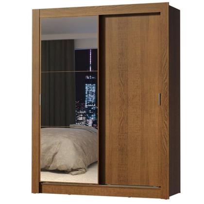 Imagem de Guarda-Roupa Solteiro Madesa Denver 2 Portas de Correr com Espelho