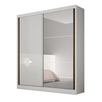Imagem de Guarda Roupa Solteiro MDF com Espelho 2 Portas 3 Gavetas Toronto