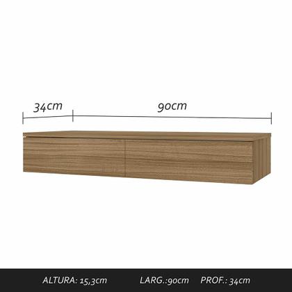 Imagem de Guarda Roupa Solteiro Modulado Itala Boreal/grafite - Móveis Arapongas