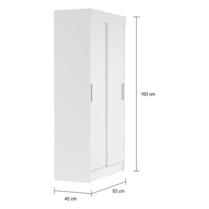 Imagem de Guarda-Roupa Solteiro Orlando 2PT Branco