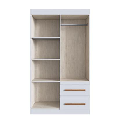 Imagem de Guarda-Roupa Solteiro Palermo 4 Portas 2 Gavetas 100% MDF Branco - Doripel Móveis