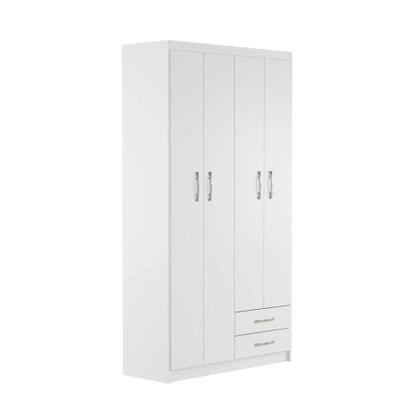 Imagem de Guarda-Roupa Solteiro PBraçoa 4PT 2GV Branco