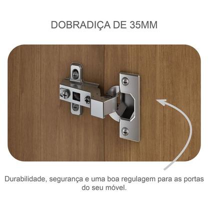 Imagem de Guarda Roupa Solteiro Sevilha com Espelho e Cômoda Seul Cumaru 23 - Novo Horizonte