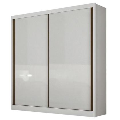 Imagem de Guarda Roupa Solteiro Toledo com Nicho e Cômoda Seul Neve - Novo Horizonte