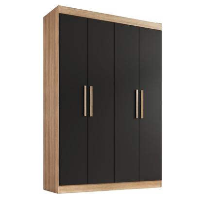Imagem de Guarda Roupa Solteiro Tonielque Lisboa 4 Portas 2 Gavetas