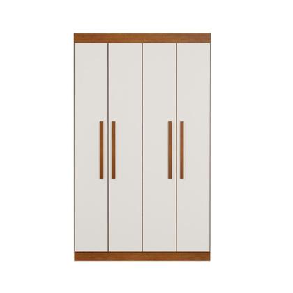 Guarda-Roupa Solteiro Ventura 4 PT Imbuia e Off White - Mobly Imagem de Guarda-Roupa Solteiro Ventura 4 PT Imbuia e Off White