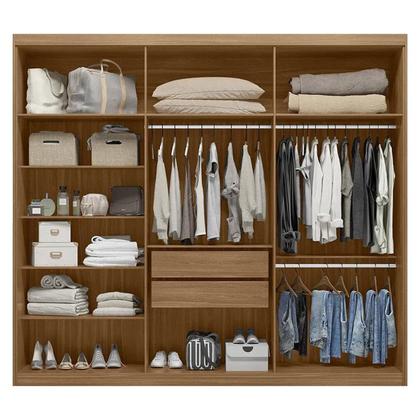 Imagem de Guarda - Roupa Venice - 06Portas / 02 Gav - Amêndola Touch / Off White