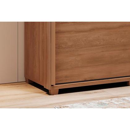 Imagem de Guarda Roupas 2 Portas de Correr e 6 Gavetas c/ Espelho Titan 1173 c/ Pés Freijo - Carraro