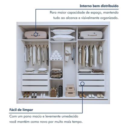 Imagem de Guarda-roupas 3 Portas de Correr 100% Mdf Monte Rei