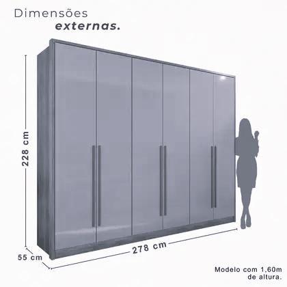 Imagem de Guarda Roupas 6 Portas Anapolis S/Pes Valverde