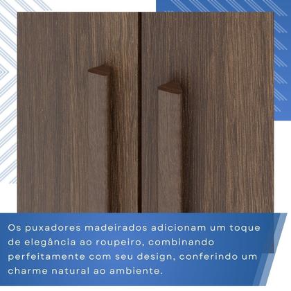 Imagem de Guarda-roupas 7 Portas 6 Gavetas com Pés Flórida