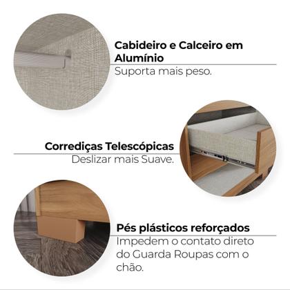 Imagem de Guarda Roupas Casal 6 Portas 6 Gavetas Andréas