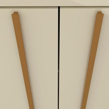 Imagem de Guarda-roupas Casal 6 Portas com Pés e Led Absolut New Reflecta 100% Mdf