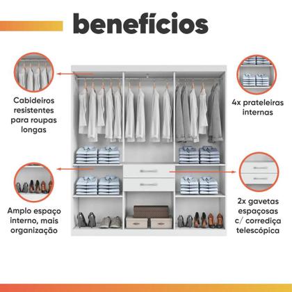 Imagem de Guarda Roupas Casal 7 Portas 2 Gavetas Lisboa Aramóveis