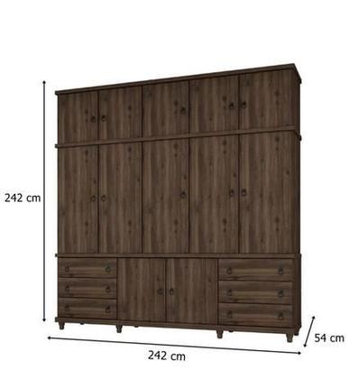 Imagem de Guarda Roupas Casal Triplex  Capuccino - Monte Carlo - Germai